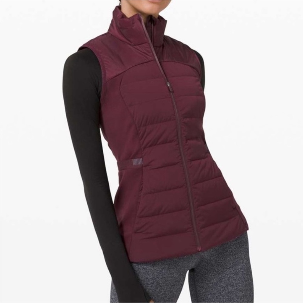 Lululemon Athletica Dark Red Puffer Vest
